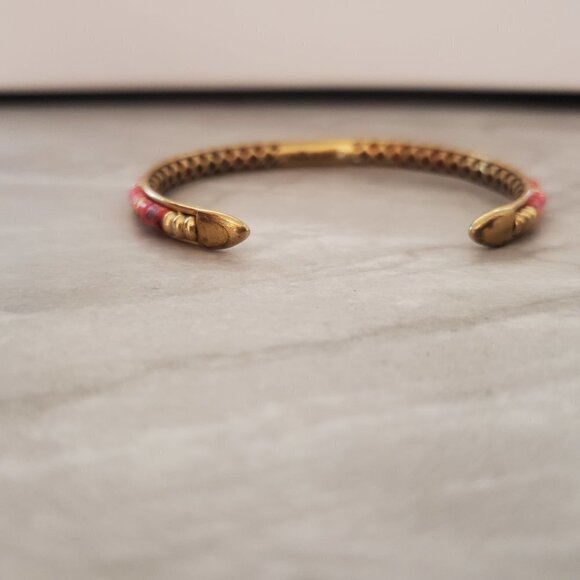 💖 Stella and Dot Beaded Beads Coral Exoctic Antiqed Bracelet 💖 - Picture 4 of 10